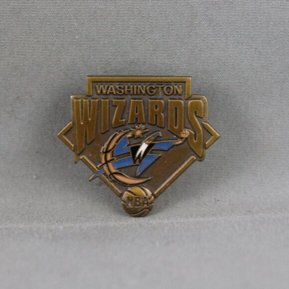 Washington Wizards Pin (VTG) - Stamped Pin with Team Logo - Peter David - Picture 1 of 3